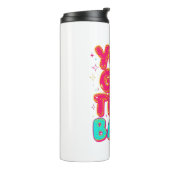 "You Got This Babe" Pink Sparkle Typography Thermosbeker (Gedraaid links)