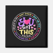 You Got This Don't Stress Do Your Motivational Tes Magneet (Voorkant)