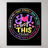 You Got This Don't Stress Do Your Motivational Tes Poster (Voorkant)