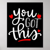 You Got This Funny Teacher Student Testing Day Poster (Voorkant)