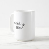 "You Got This" Motivatie Star Design Koffiemok (Voorkant links)