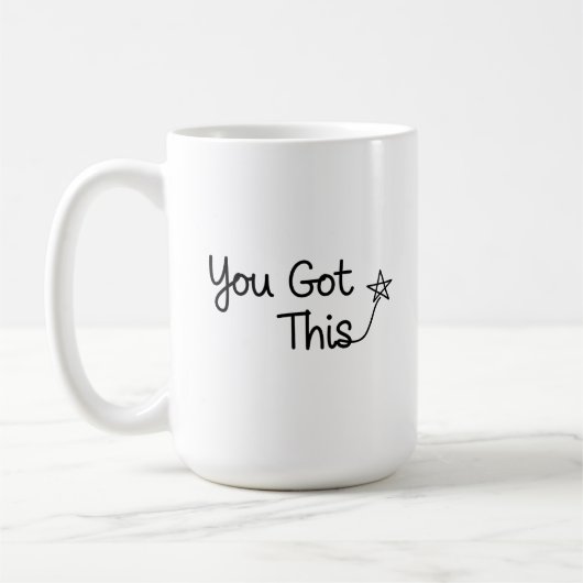 "You Got This" Motivatie Star Design Koffiemok (Links)