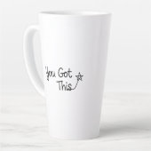 "You Got This" Motivatie Star Design Latte Mok (Linkerhoek)