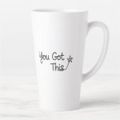 "You Got This" Motivatie Star Design Latte Mok (Rechts)