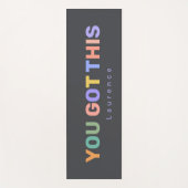 YOU GOT THIS Motivational Quote | Custom Name  Yogamat (Voorkant)
