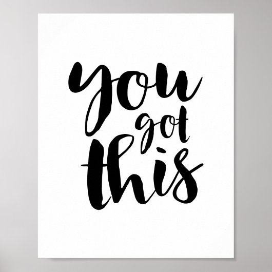 You Got This, Motivational Quote Gallery Wall Poster (Voorkant)