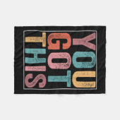 You Got This Motivational Testing Day Design For T Fleece Deken (Voorkant (Horizontaal))