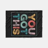 You Got This Saying Cool Motivational Quote Fleece Deken (Voorkant (Horizontaal))