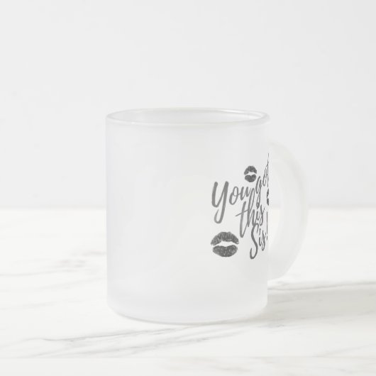 You Got This Sis! Matglas Koffiemok (Voorkant rechts)