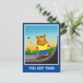 You Got This Tiger Skateboarden Briefkaart (Staand voorkant)