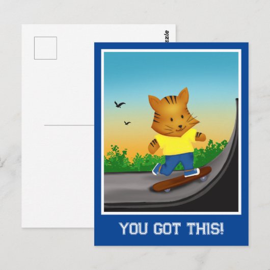 You Got This Tiger Skateboarden Briefkaart (Voorkant / Achterkant)