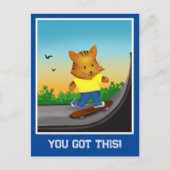 You Got This Tiger Skateboarden Briefkaart (Voorkant)