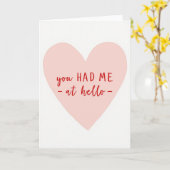 You Had Me At Hello Kaart (Gele Bloem)