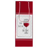 You Had Me at Merlot Gift Bag Wijn Cadeautas (Voorkant)