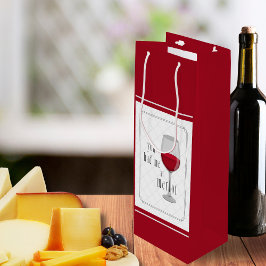 You Had Me at Merlot Gift Bag Wijn Cadeautas