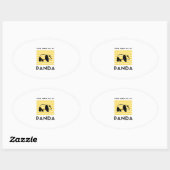 You had me at panda ovale sticker (Vel)