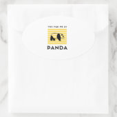 You had me at panda ovale sticker (Tas)