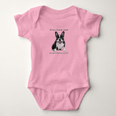 You Had Me at the First Snort – French Bulldog Bab Romper (Voorkant)