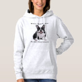 You Had Me at the First Snort – French Bulldog Wom Hoodie (Voorkant)