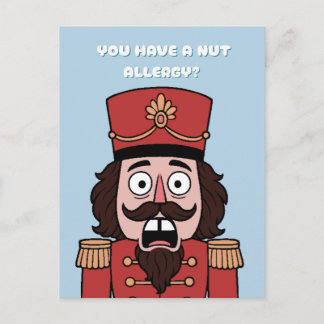 You Have a nut Allergy? Christmas Uitnodiging Briefkaart