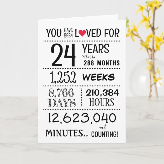 You Have Been Loved with Years Old + Kaart (Gele Bloem)