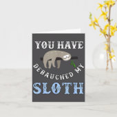 You Have Debauched My Sloth Funny Aubad Maturin Qu Kaart (Gele Bloem)