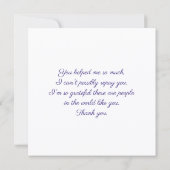 You helped me so much. Thank You Card Bedankkaart (Achterkant)