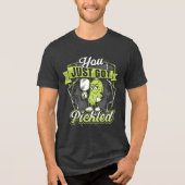"You Just Got Pickled" Pickleball Unisex  Tri-Blend Shirt (Voorkant)