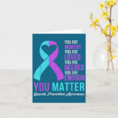 You Kindness Be Kind Suicide Prevention Awareness  Kaart (Gele Bloem)