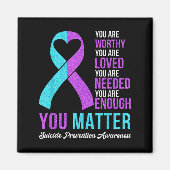 You Kindness Be Kind Suicide Prevention Awareness  Magneet (Voorkant)