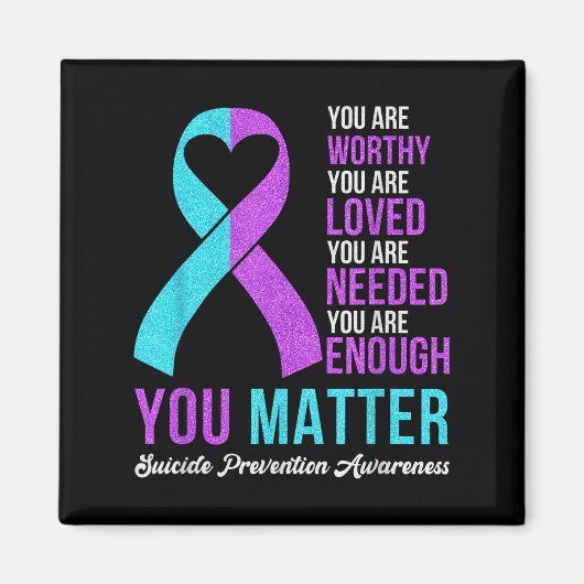 You Kindness Be Kind Suicide Prevention Awareness  Magneet (Voorkant)