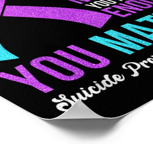 You Kindness Be Kind Suicide Prevention Awareness  Poster (Hoek)