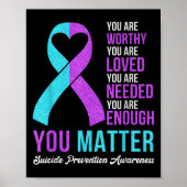 You Kindness Be Kind Suicide Prevention Awareness  Poster (Voorkant)