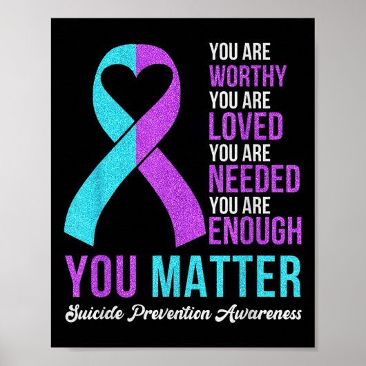 You Kindness Be Kind Suicide Prevention Awareness  Poster (Voorkant)