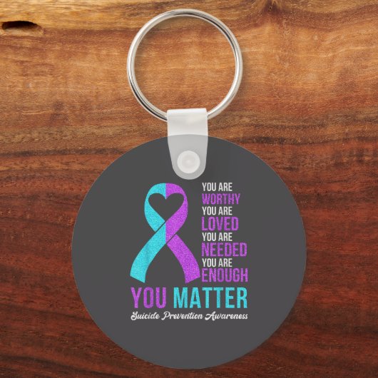 You Kindness Be Kind Suicide Prevention Awareness  Sleutelhanger (Voorkant)