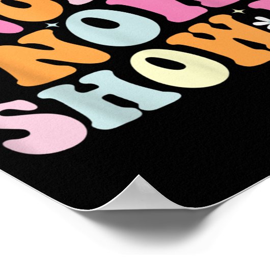 You Know It Now Show It Funny Test Day Motivationa Poster (Hoek)