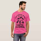 You Know What Rhymes With Camping Alcohol Beer gif T-shirt (Voorkant volledig)