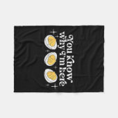 You Know Why I’m Here Deviled Eggs Thankful Thanks Fleece Deken (Voorkant (Horizontaal))
