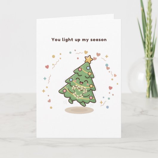 You Light Up My Season Puchi Dōshi Christmas card Feestdagen Kaart (Voorkant)