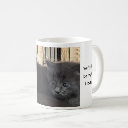 You’ll Always Be My Baby. Cat Coffee Mug Koffiemok (Voorkant rechts)