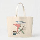 You Look Fabulous! - Personalized Grote Tote Bag (Voorkant)