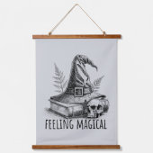 You Look Familiar Black Cat Feeling Magical Witch Hangend Wandkleed (Voorkant 2)