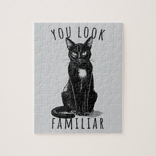 You Look Familiar Witches Black Cat Legpuzzel (Verticaal)