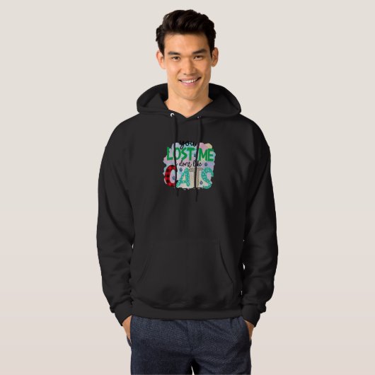 You Lost Me I Don't Like Cats Graphic Patchwork Hoodie (Voorkant volledig)