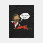 You Mad Bro - Funny Christian Jesus And Devil  Fleece Deken (Voorkant)