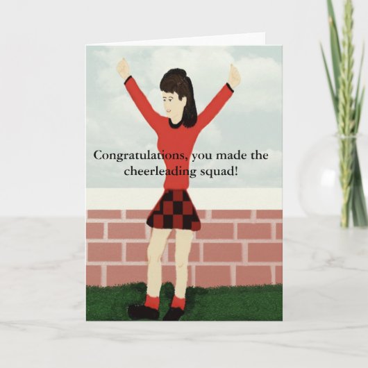 You made the cheerleading squad Card Kaart (Voorkant)