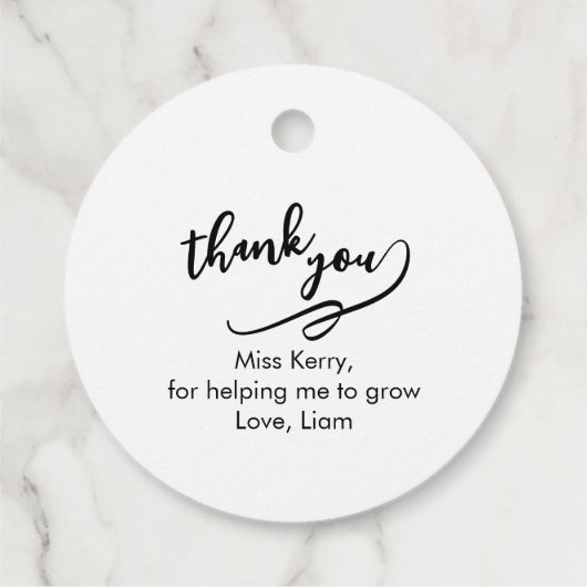 You Made This Season Brighter Bedankjes Labels (Achterkant)