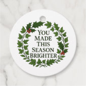 You Made This Season Brighter Bedankjes Labels (Voorkant)