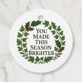 You Made This Season Brighter Bedankjes Labels