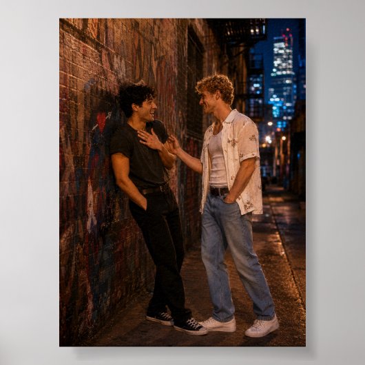 You Make Me Laugh Like That | Homo Kunstproject Poster (Voorkant)